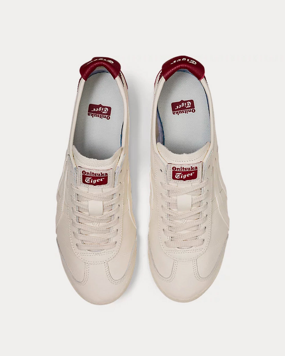 Onitsuka Tiger Mexico 66 Cream / Beet Juice Low Top Sneakers - 2