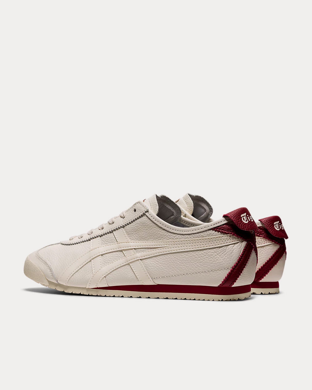 Onitsuka Tiger Mexico 66 Cream / Beet Juice Low Top Sneakers - 4