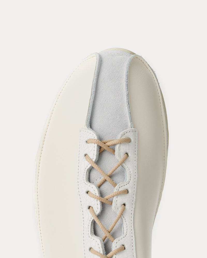 Our Legacy Klove Leather Off-White Low Top Sneakers - 4