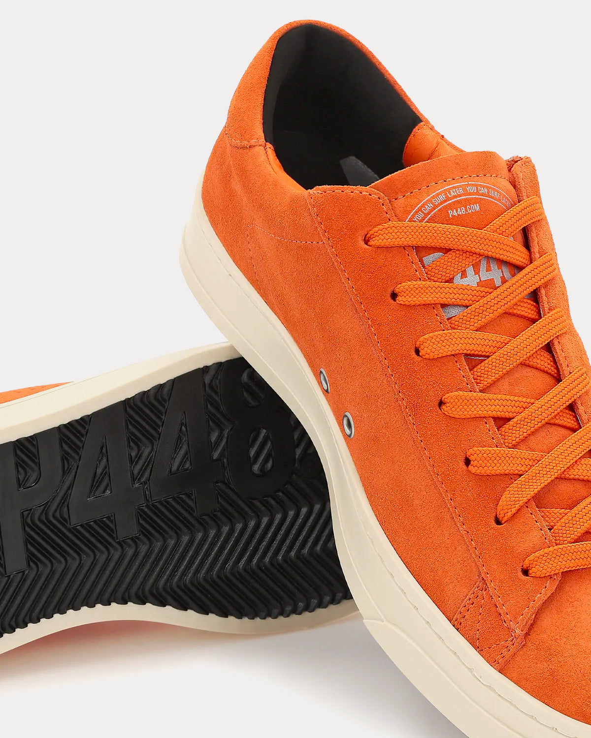 P448 Jack Suede Orange Low Top Sneakers - 3