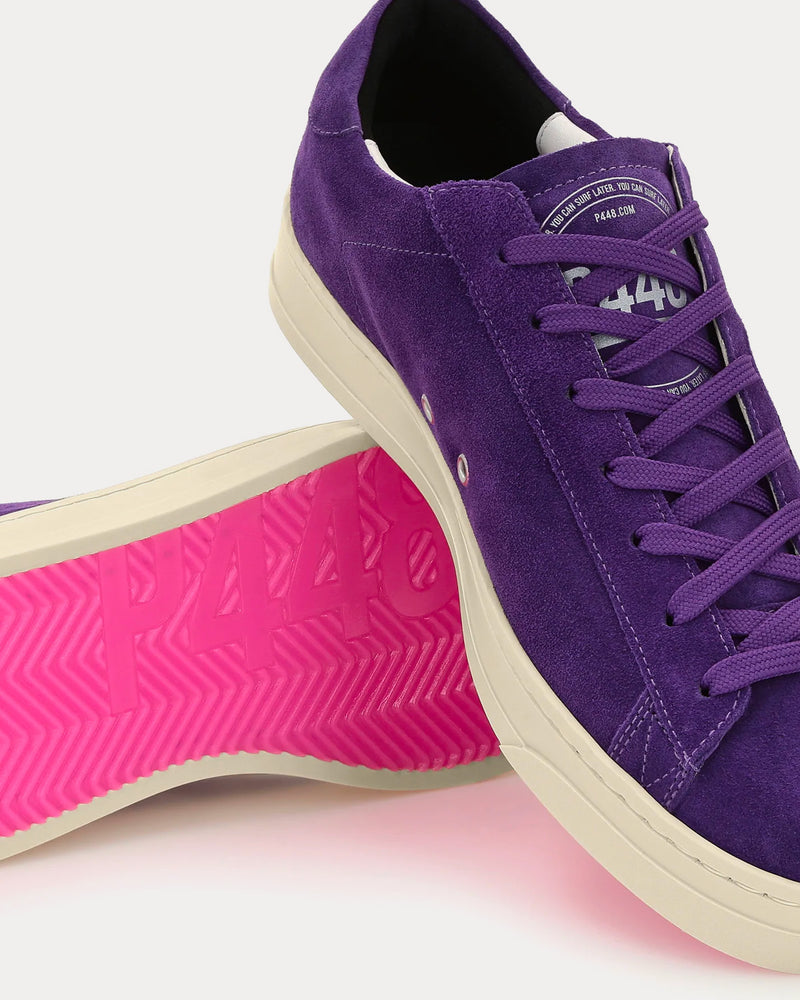 P448 Jack Suede Purple Low Top Sneakers - 3