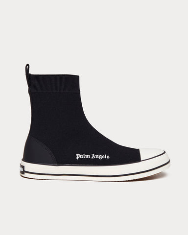 Palm Angels Vulcanized Black / White High Top Sneakers