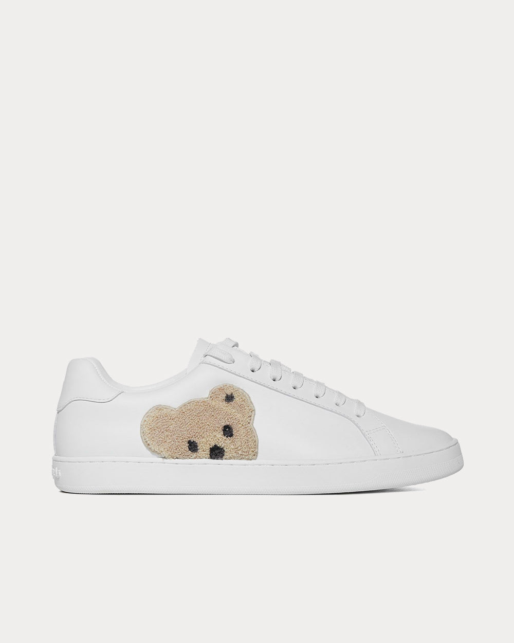 Palm Angels Teddy Bear White / Brown Low Top Sneakers - 1