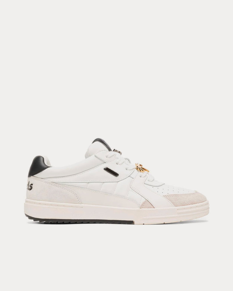 Palm Angels University 'BEAT' White / Black Low Top Sneakers - 1