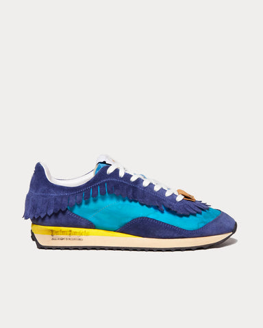 Palm Angels Fringe Runner Blue / Aquarius Low Top Sneakers