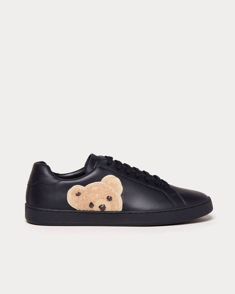 Palm Angels Teddy Bear Black / Brown Low Top Sneakers - 1