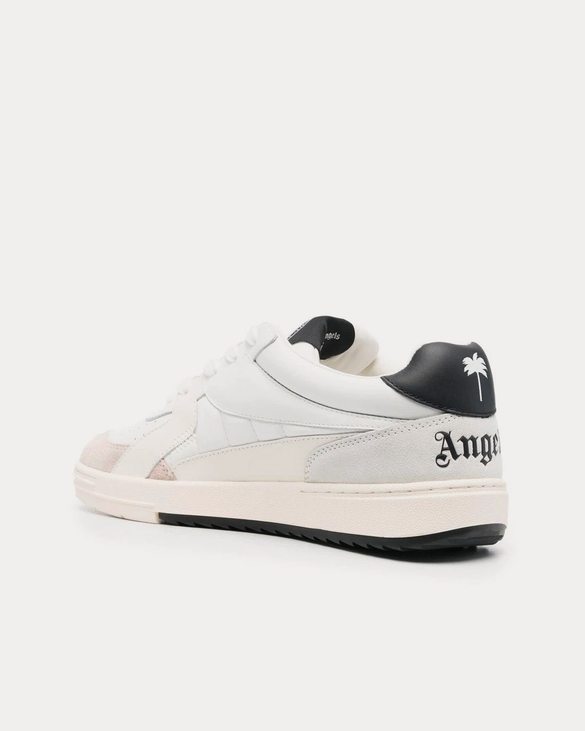 Palm Angels University White / Black Low Top Sneakers - 4