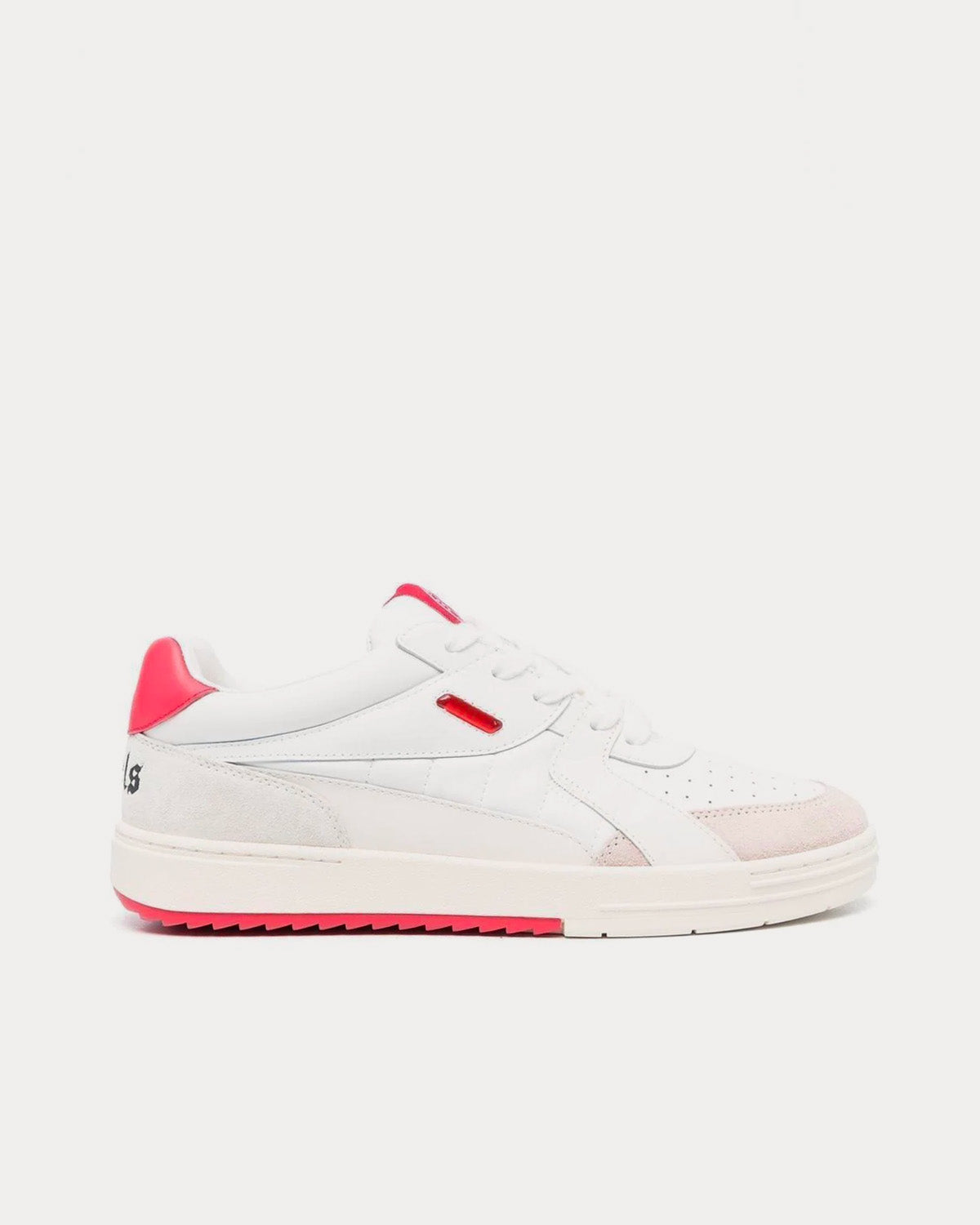 Palm Angels University White / Fuchsia Low Top Sneakers - 1