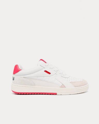 Palm Angels University White / Fuchsia Low Top Sneakers