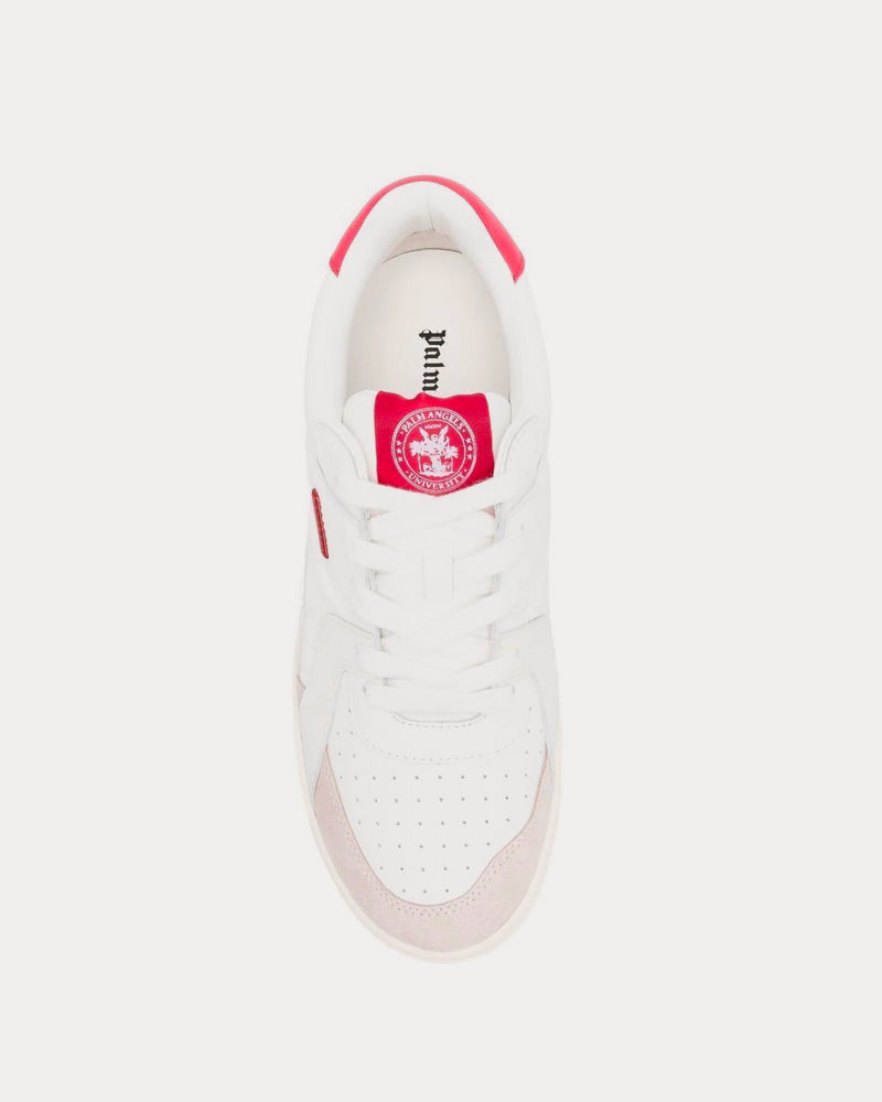 Palm Angels University White / Fuchsia Low Top Sneakers - 2