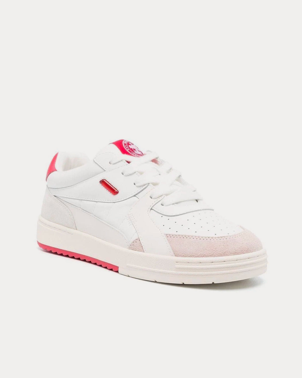 Palm Angels University White / Fuchsia Low Top Sneakers - 3