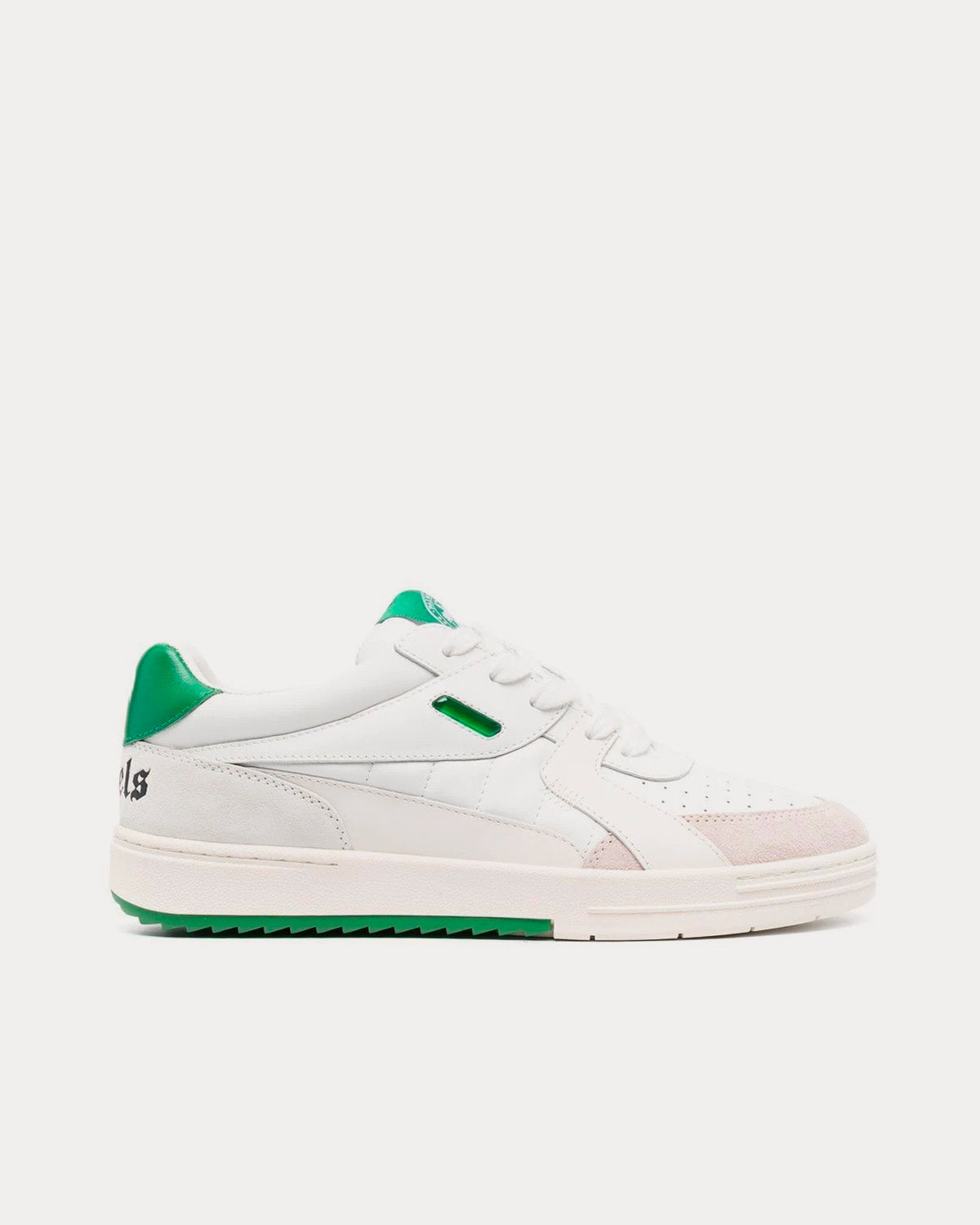 Palm Angels University White / Green Low Top Sneakers - 1