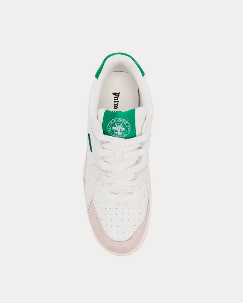 Palm Angels University White / Green Low Top Sneakers - 2