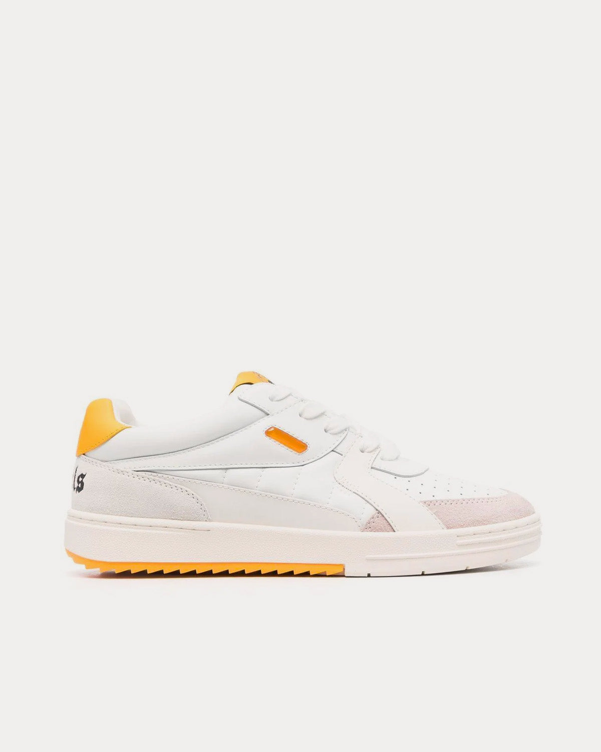 Palm Angels University White / Yellow Low Top Sneakers - 1