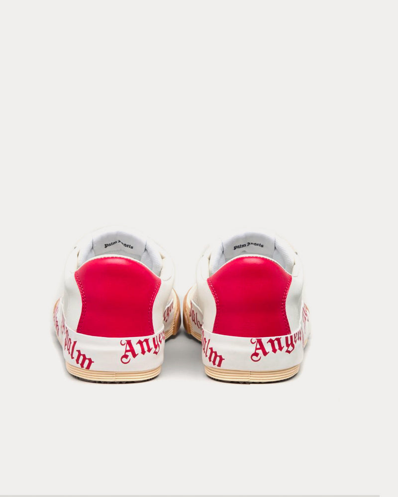 Palm Angels Vulcanized White / Red Low Top Sneakers - 4