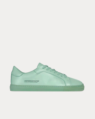 Pangaia Grape Leather Dark Pistachio Low Top Sneakers