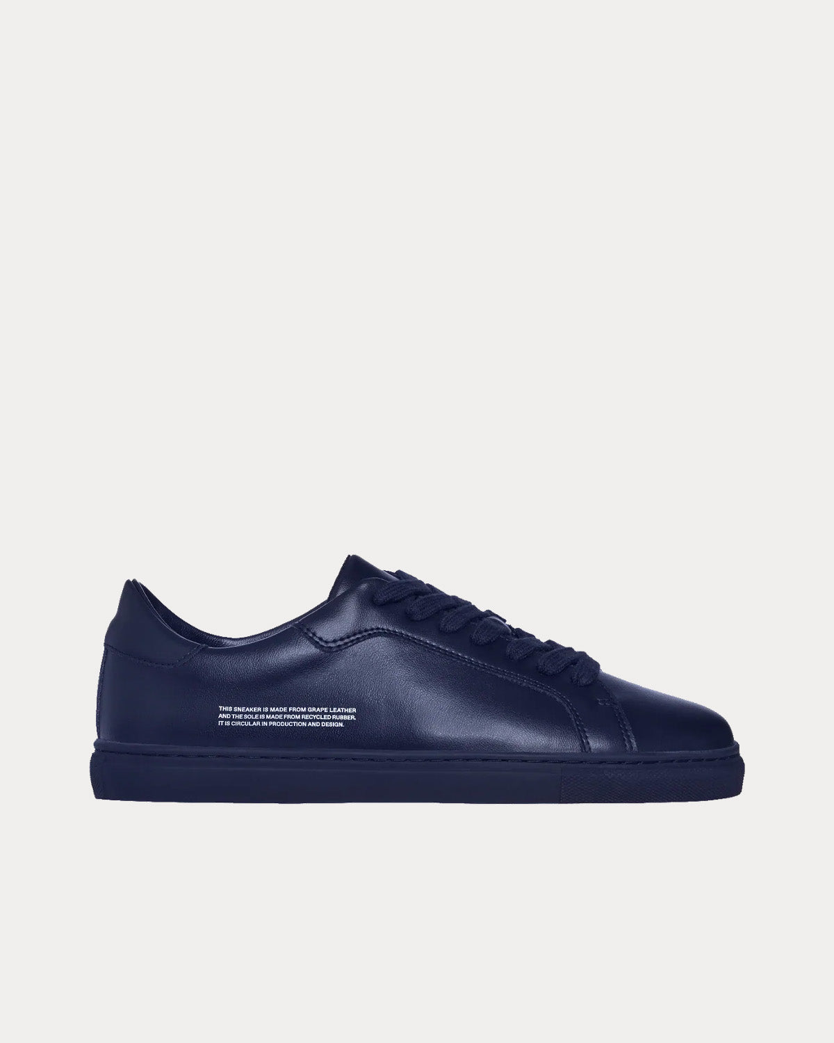 Pangaia Grape Leather Navy Blue Low Top Sneakers - 1