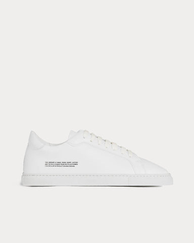 Pangaia Grape Leather White Low Top Sneakers