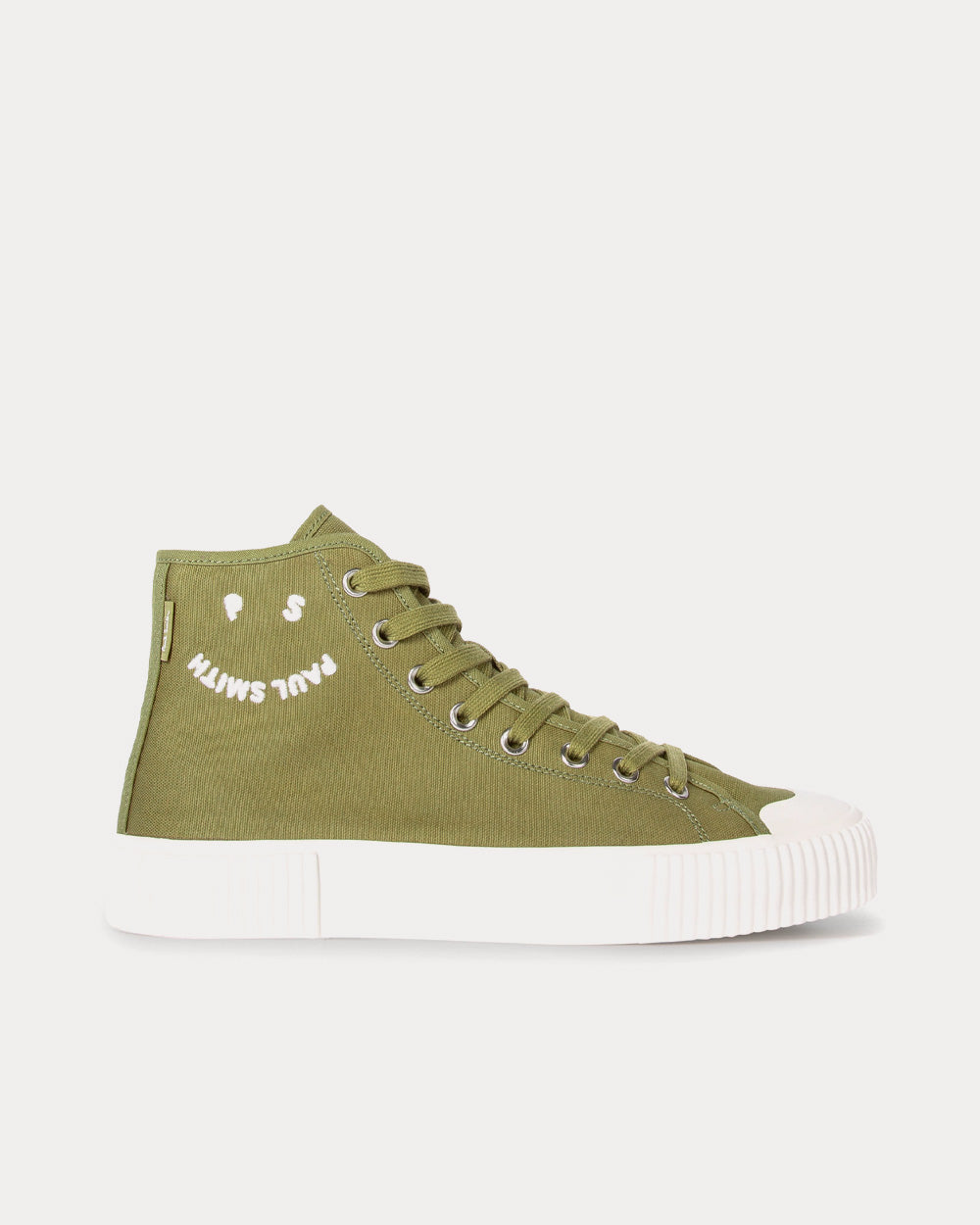 Paul Smith Kibby Canvas Khaki High Top Sneakers - 1