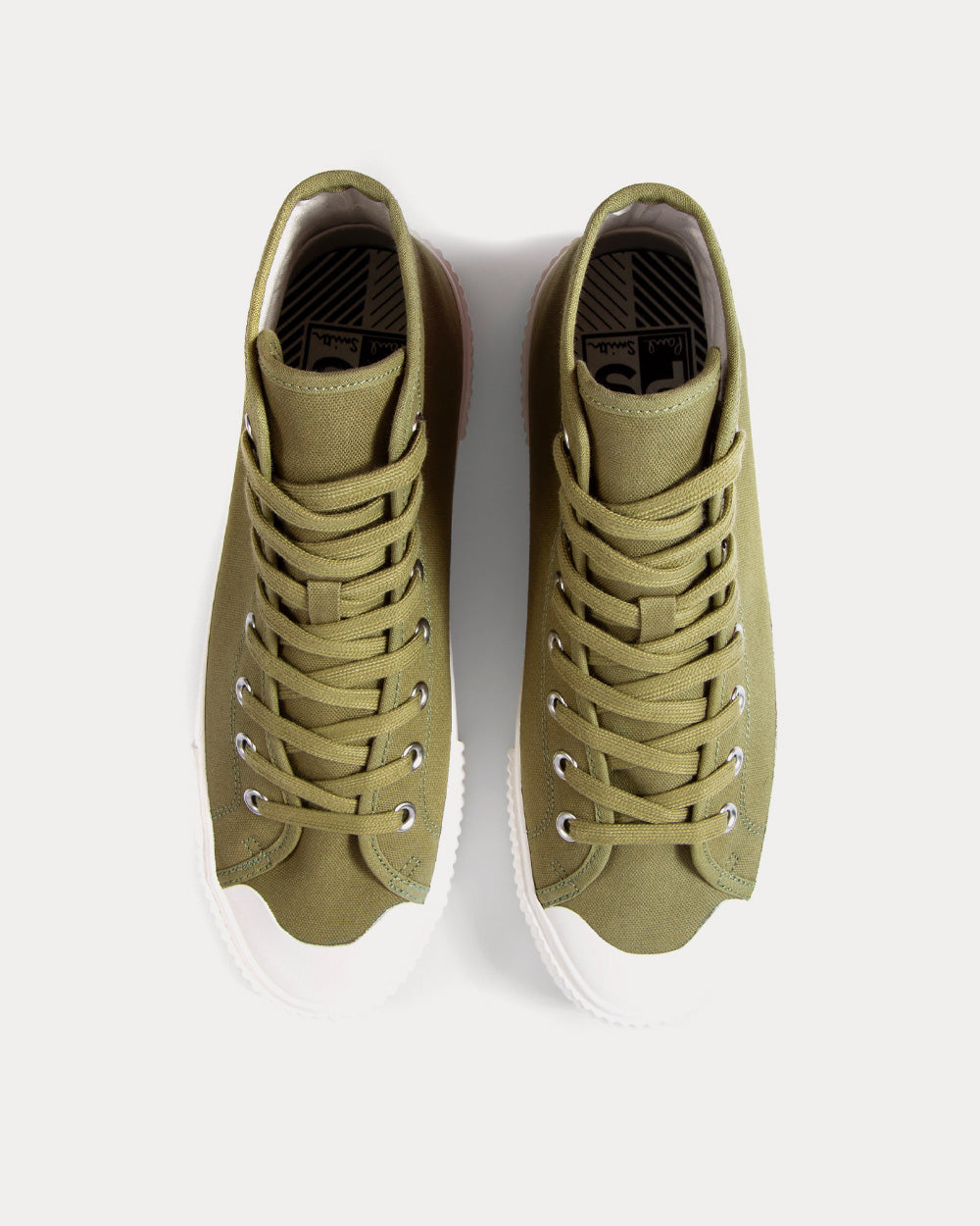 Paul Smith Kibby Canvas Khaki High Top Sneakers - 2