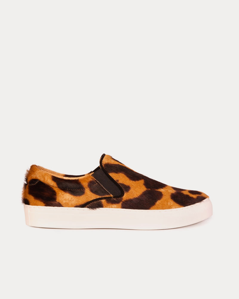 Penelope Chilvers Eden Tortoiseshell Pony Brown Slip On Sneakers - 1