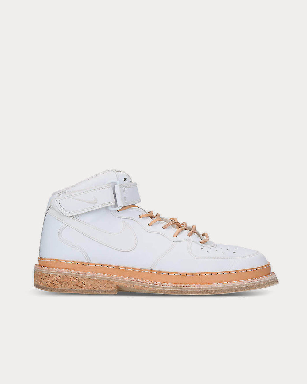 Peterson Stoop Nike Air Force 1 White Leather High Top Sneakers