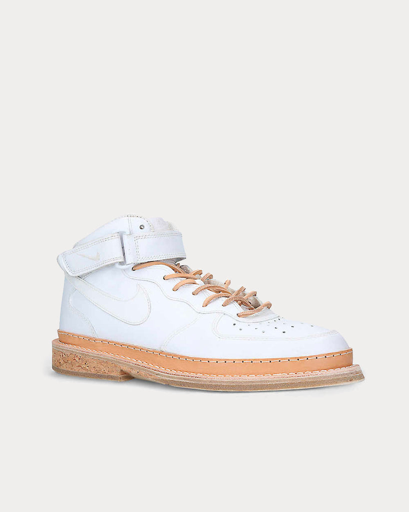 Peterson Stoop Nike Air Force 1 White Leather High Top Sneakers