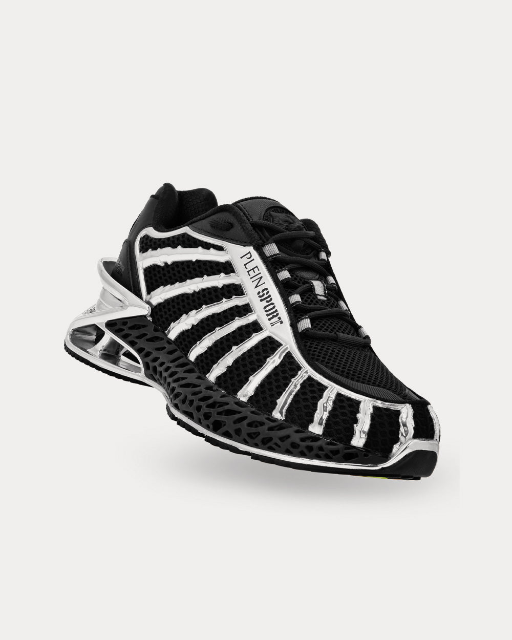 Plein Sport Thunderstorm GenX 01 Noire Chrome Low Top Sneakers - 3