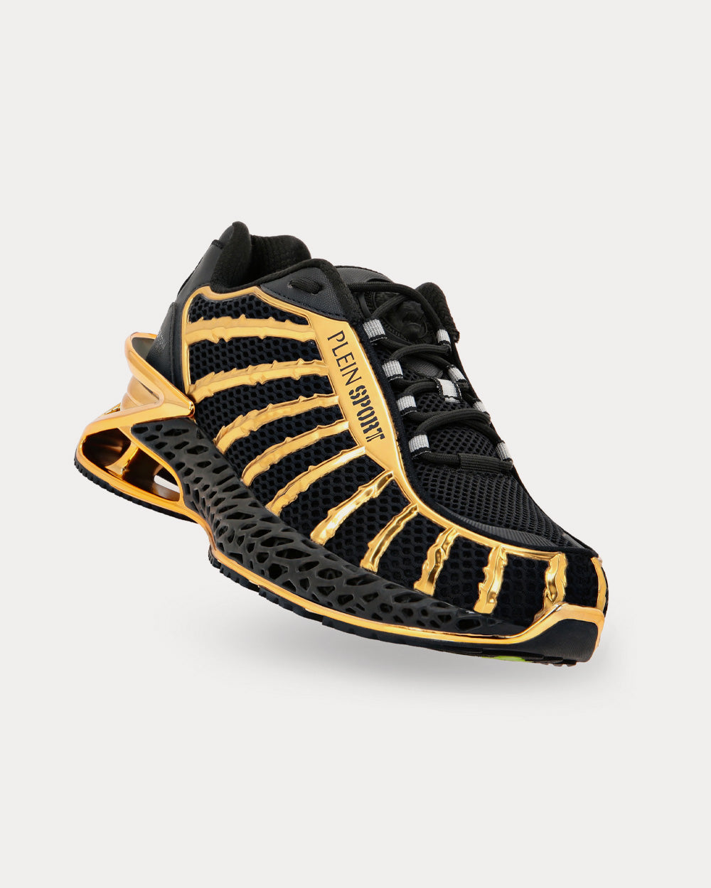 Plein Sport Thunderstorm GenX 01 Noire Gold Low Top Sneakers - 3