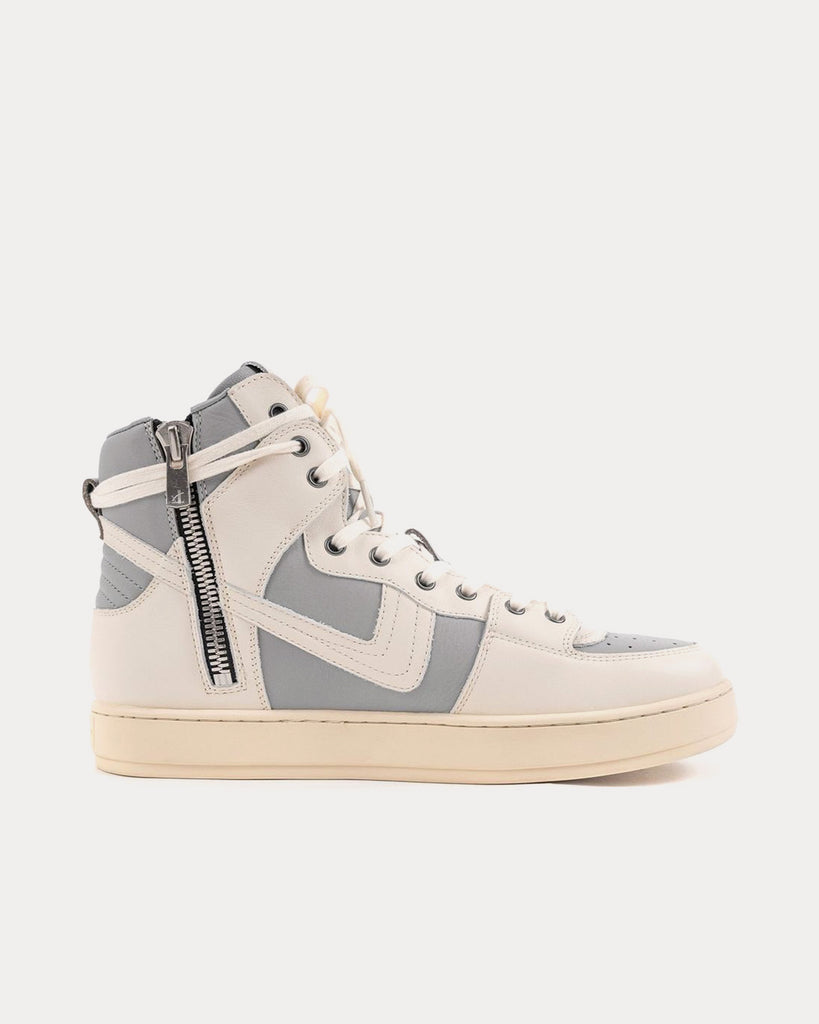 Plessume Slam High 002 Grey / White High Top Sneakers - Sneak in Peace