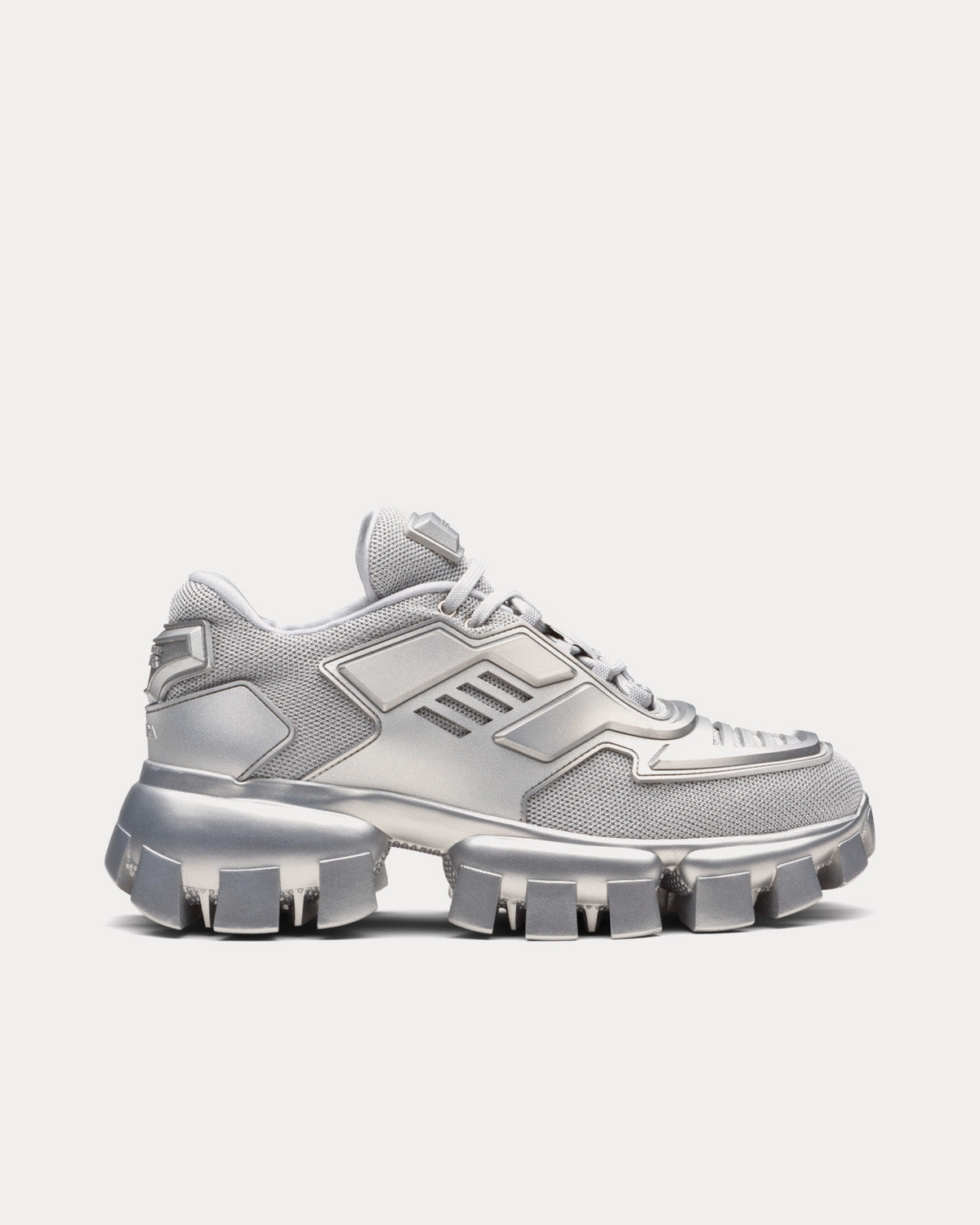 Prada Cloudbust Thunder Silver Low Top Sneakers - 1