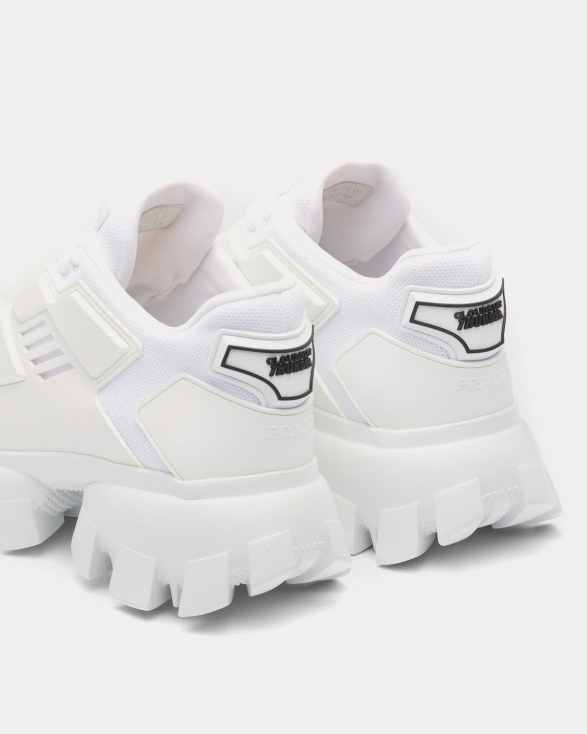 Prada Cloudbust Thunder White Low Top Sneakers - 3