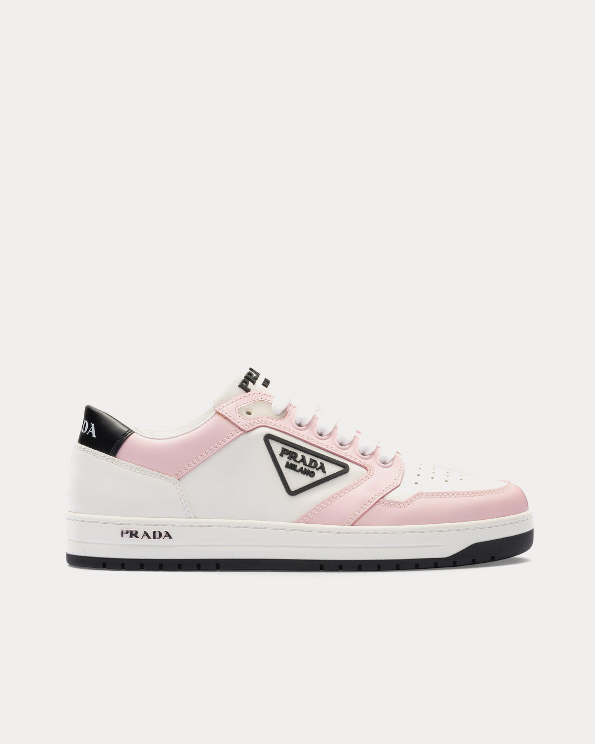 Prada District White / Alabaster Pink Low Top Sneakers - 1