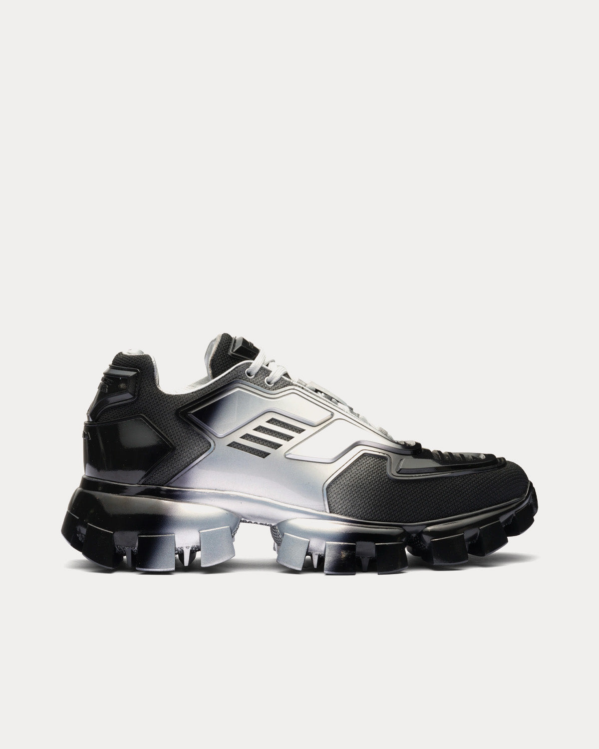 Prada Cloudbust Thunder Silver / Black Low Top Sneakers - 1