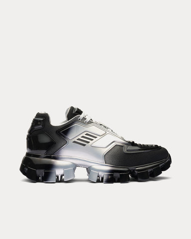 Prada Cloudbust Thunder Silver / Black Low Top Sneakers