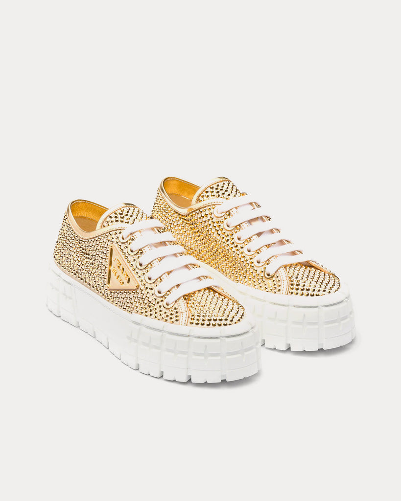 Prada gold clearance sneakers