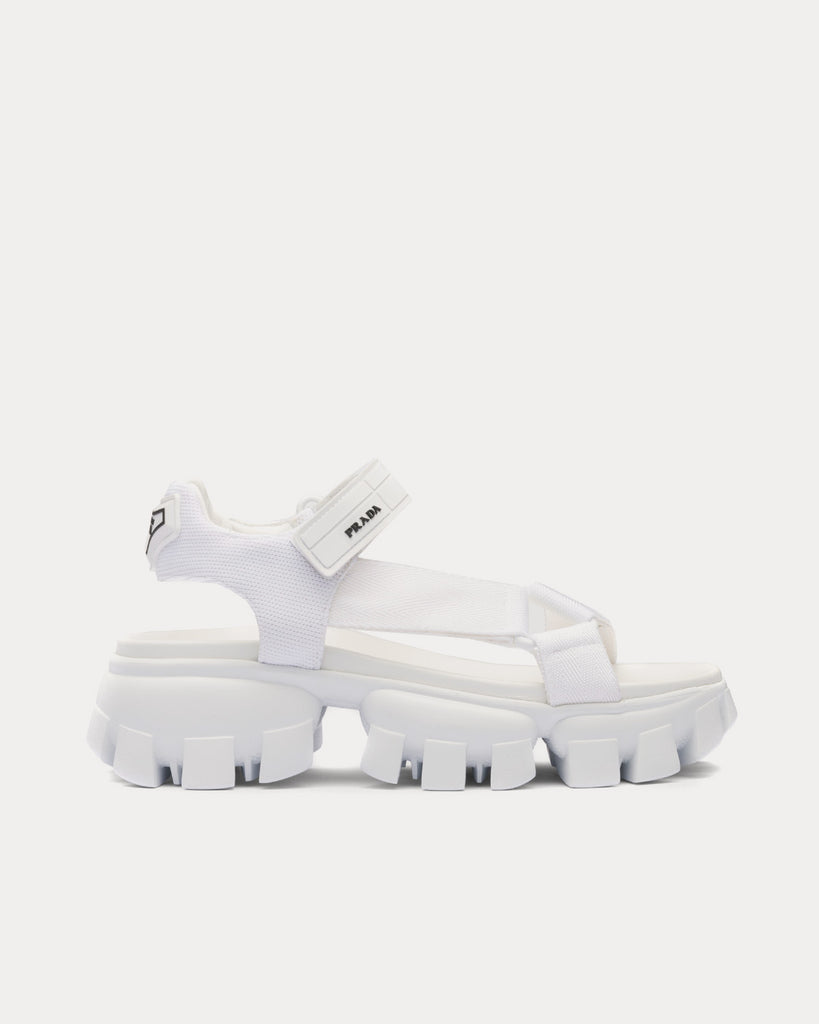 Prada logo sport online chunky sandals