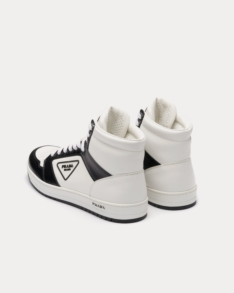 Prada white store high top sneakers