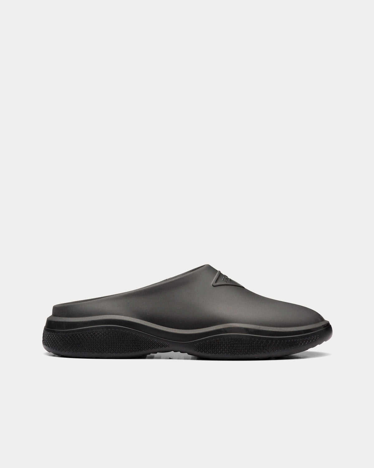 Prada Foam Rubber Black Mules - 1