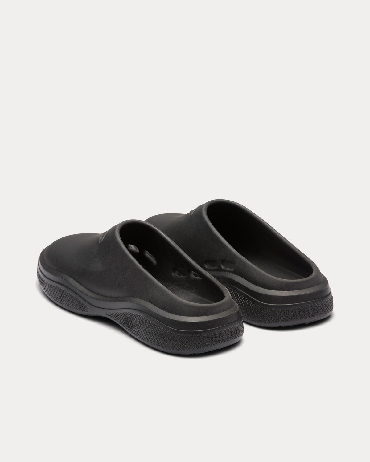 Prada Foam Rubber Black Mules - 4