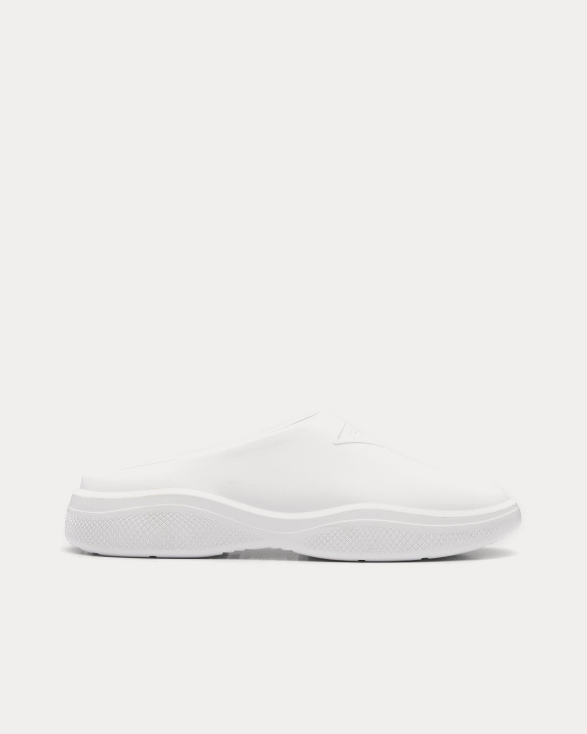 Prada Foam Rubber White Mules - 1