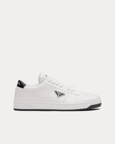 Prada Sporty Leather White Low Top Sneakers