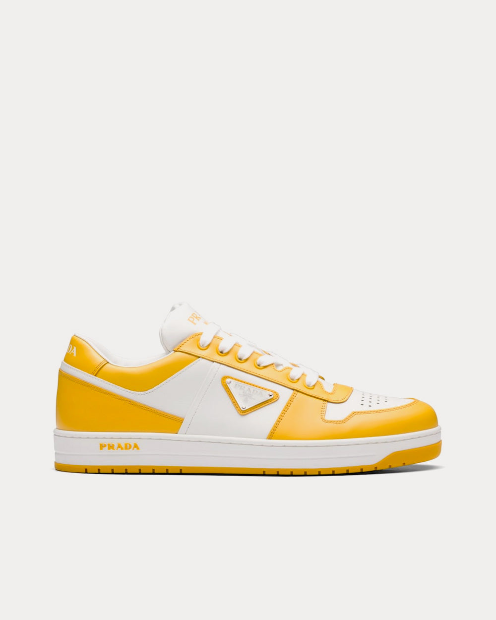 Prada Leather White / Sun Low Top Sneakers - 1