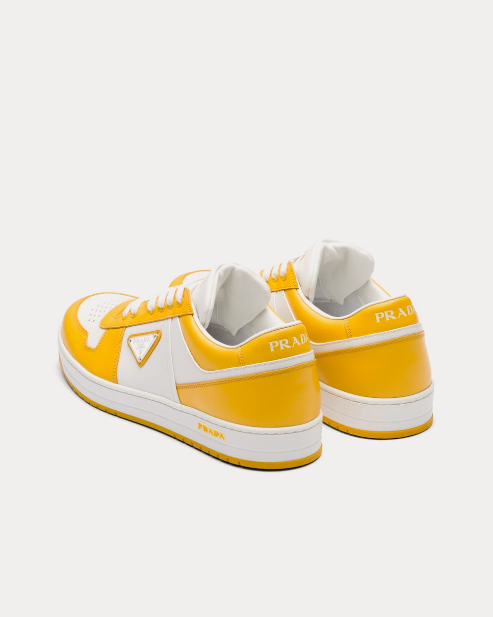 Prada Leather White / Sun Low Top Sneakers - 4