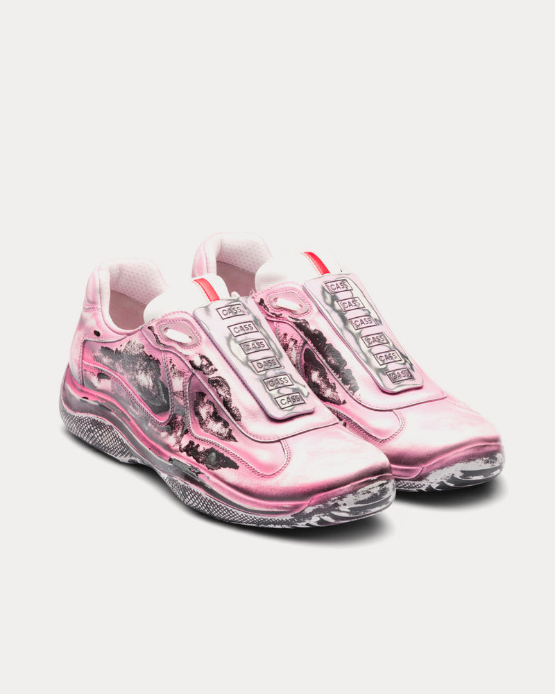 Prada x Cass America's Cup 'D3cay' D2 Baby Pink Low Top Sneakers - 2