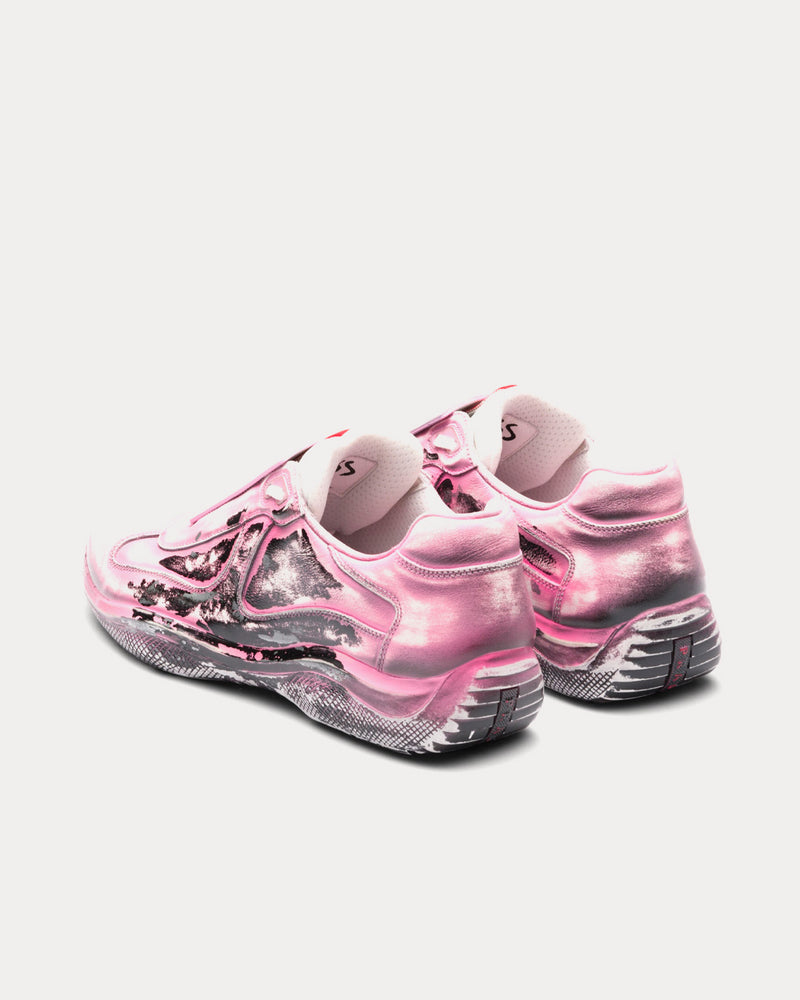 Prada x Cass America's Cup 'D3cay' D2 Baby Pink Low Top Sneakers - 3