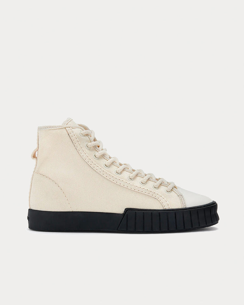 Primury x Xenia Telunts Divid Black / Creme High Top Sneakers - 1