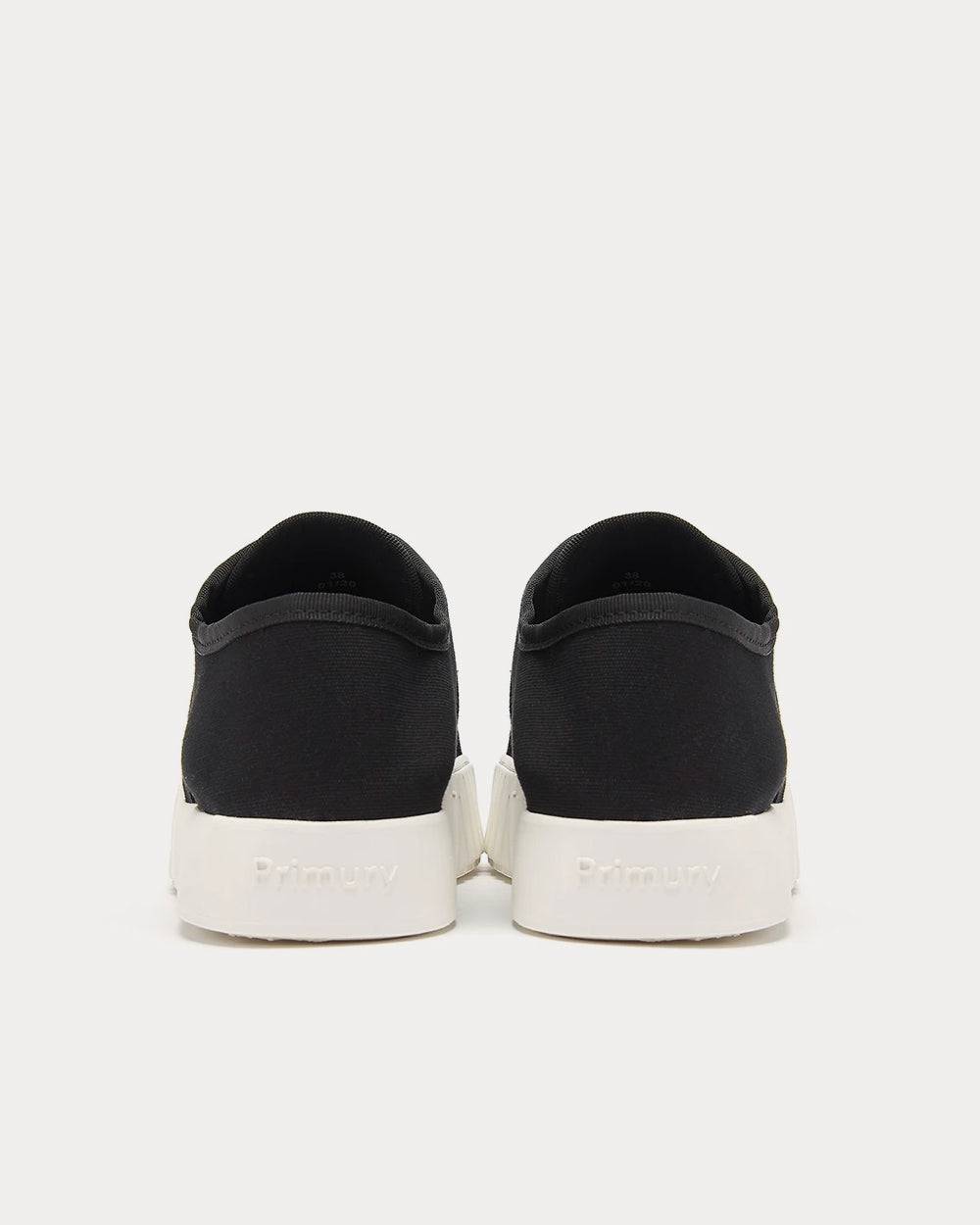 Primury Divid Black & White Low Top Sneakers - 3