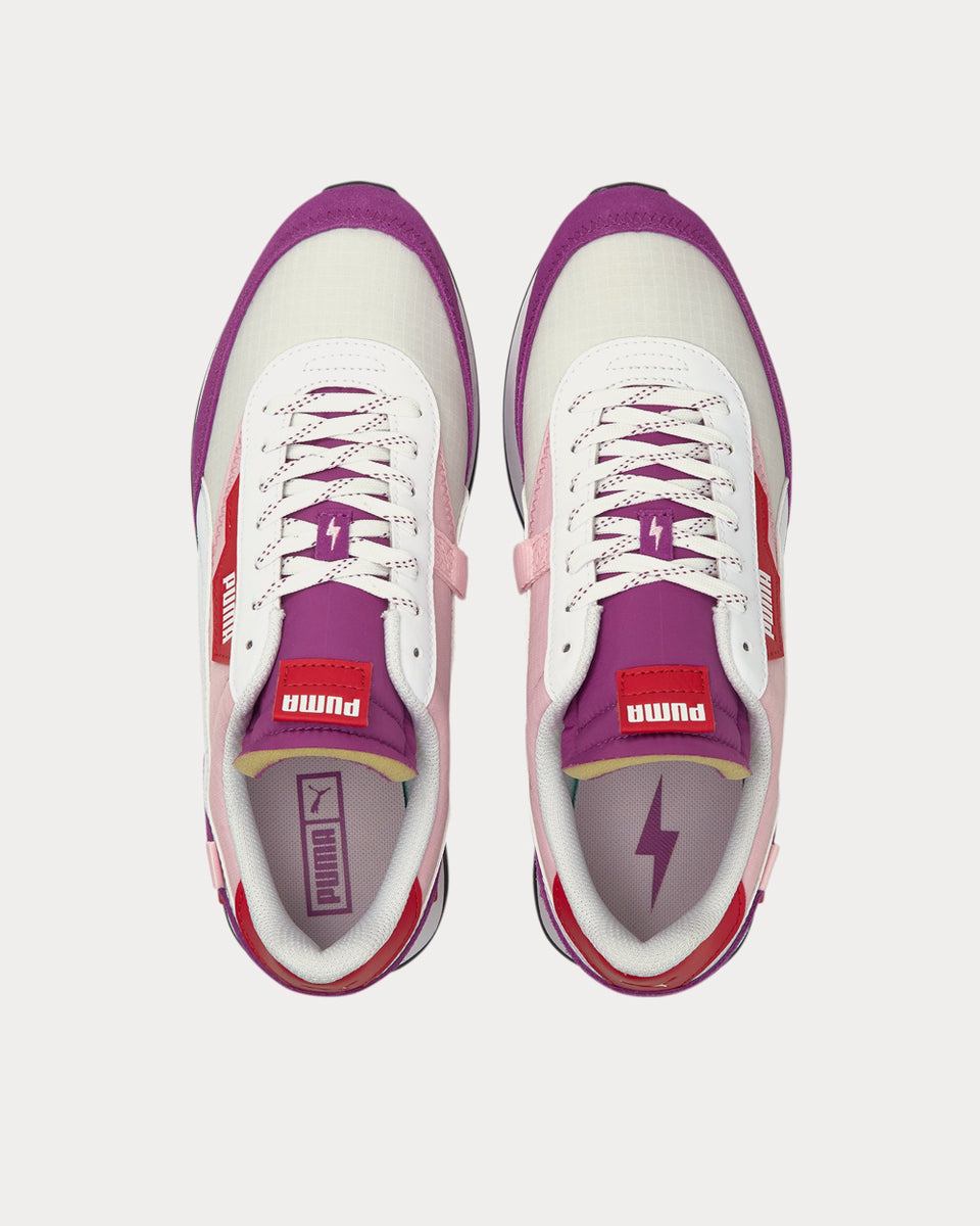 Puma Future Rider Plum Byzantium / White / Pink Lady Low Top Sneakers ...