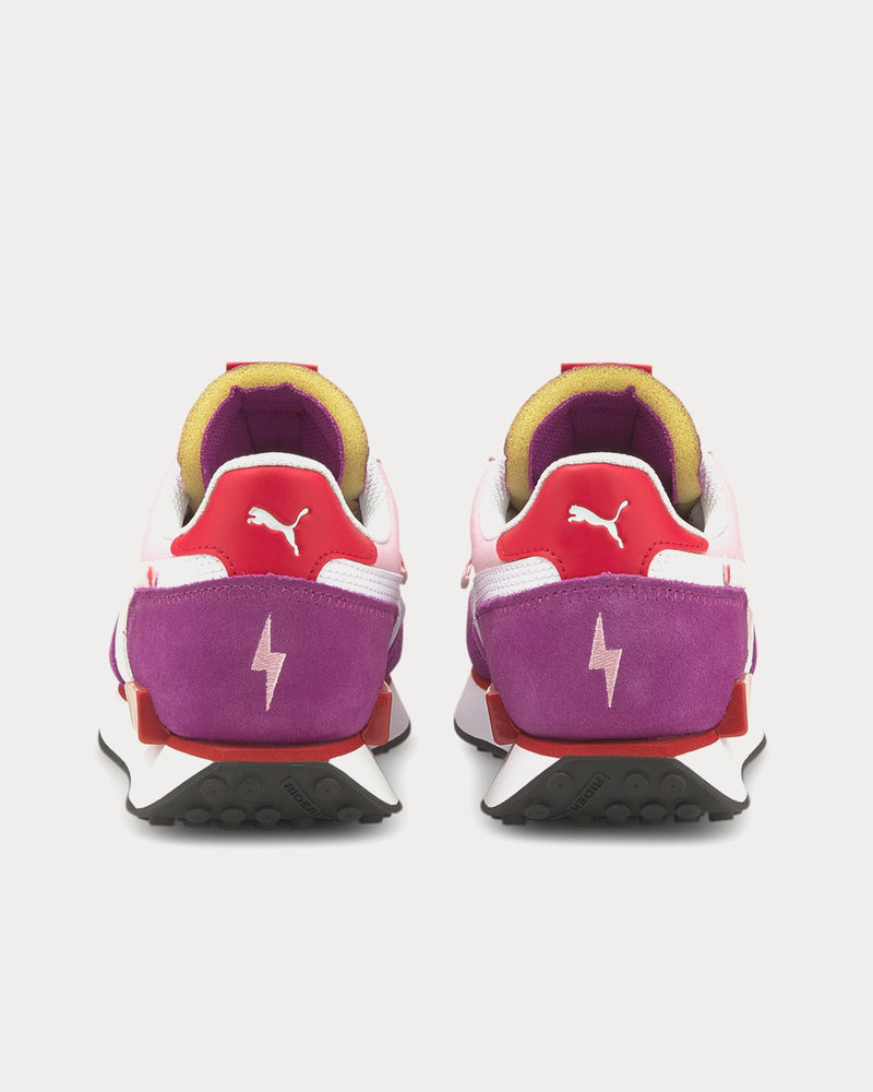 Puma Future Rider Plum Byzantium / White / Pink Lady Low Top Sneakers - 4